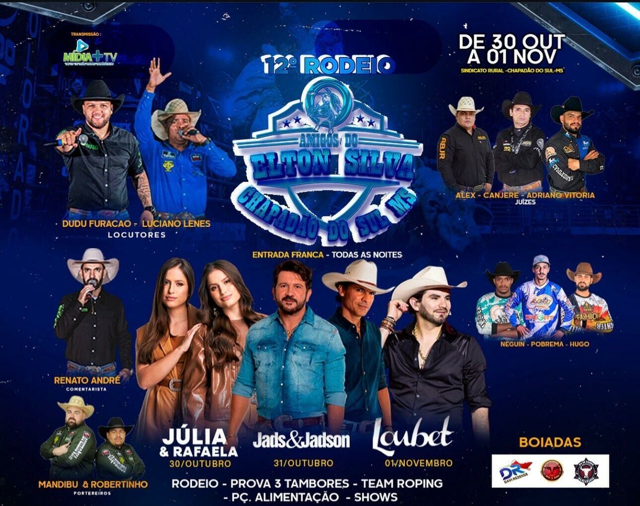 Imagem de compartilhamento para o artigo Com apoio da senadora Soraya Thronicke e Governo do Estado, Chapadão do Sul recebe show de Jads & Jadson nesta sexta da MS Todo dia